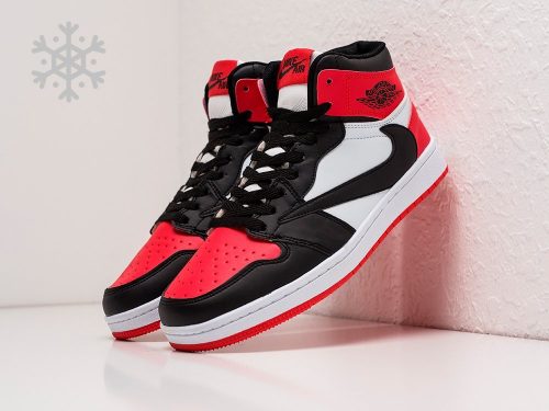 Зимние Кроссовки Nike Air Jordan 1 x Travis Scott